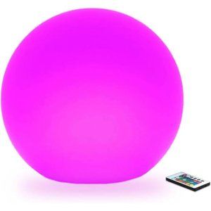 LED Glowing Ball Light, 8-Inch Cordless 16 Color Changing and 4 Light Modes Kids